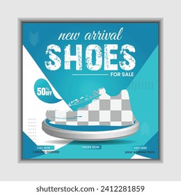 Unique Shoes Social Media Post Design 