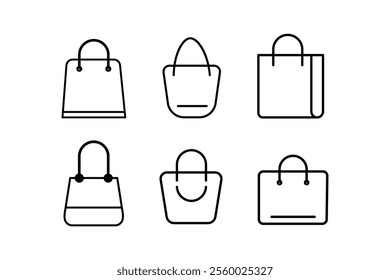 Unique Shopping Bag Icon Designs for Social Media Campaigns, shopping bag, isolated icons, online shopping, fashion bag, bag illustration, online shopping, marketing icons, fashion, modern icons