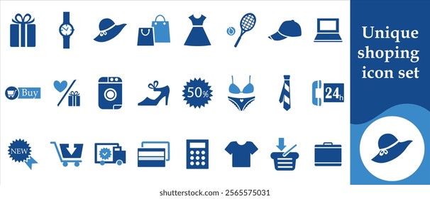 Unique shopping icon set, blank, bag, paper bag, cardboard, render, mock up, sale, packaging, hot deal, marketing, merchandise, handbag, fashion, symbol, commercial, concept and more