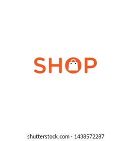 Unique Shopping Logo Design Icon