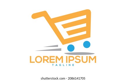 Unique shopping logo Modern and minimalist vector and abstract logo