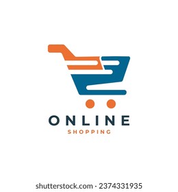 Unique Shopping and Retail Logo Template. Shopping place. Vector Illustration.