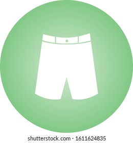 Unique Shorts Vector Glyph Icon