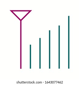 Unique Signal Vector Line Icon