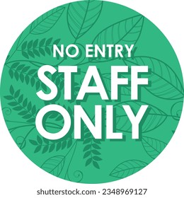 unique signed staff only vector illustration ready to print