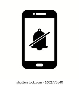 Unique Silent Alaram Vector Glyph Icon
