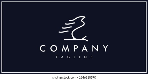 the unique silhouette of the free bird logo line