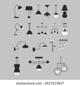 Unique Silhouette Lamp Design Set