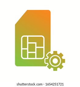Icono de glifo de administración de sim único
