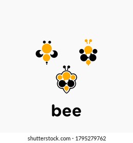 Unique and simple bee stock vector design