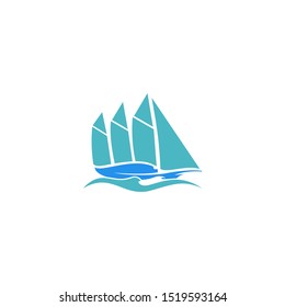 unique and simple boat logo design