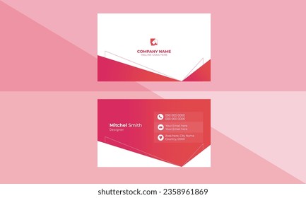 Unique simple business card design