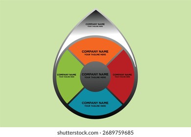 unique and simple circle diagram logo