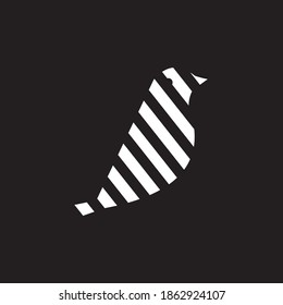 unique, simple, creative abstract bird logo concept