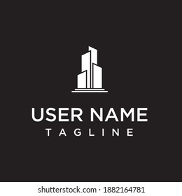 unique, simple, creative building logo concept for construction logos, real estate