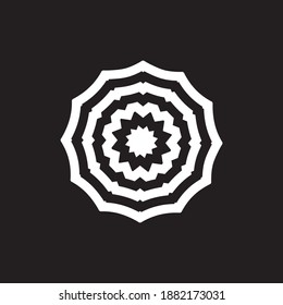 unique, simple, creative flower mandala logo concept for tattoo logos, batik