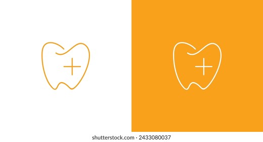 Unique and simple dental health logo design