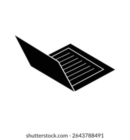 Diseño único de ilustración de icono de documento simple