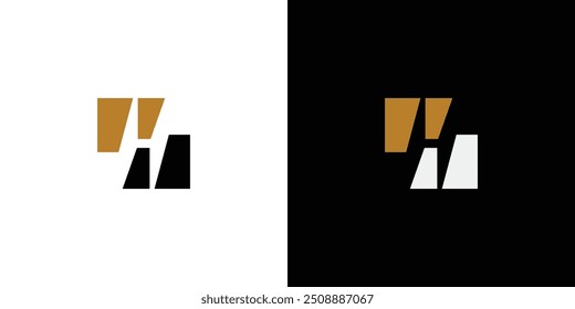 Unique and simple H logo design 