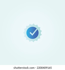 Icono único y simple con color azul y blanco transparente. Este icono se puede usar en sitios web o aplicaciones en smartphones.