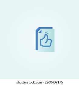 Unique and simple icon with transparent blue and white color. This icon can be used on websites or applications on smartphones.