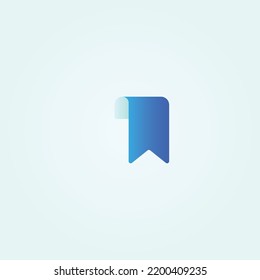 Icono único y simple con color azul y blanco transparente. Este icono se puede usar en sitios web o aplicaciones en smartphones.