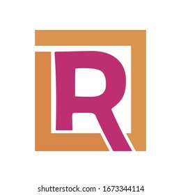 Diseño de logotipo de carta o fuente único y simple