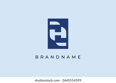 Unique and simple Letter H creative logo design vector template.