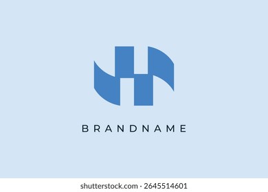 Unique and simple Letter H creative logo design vector template.