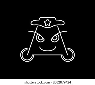 Letra simple única logotipo A