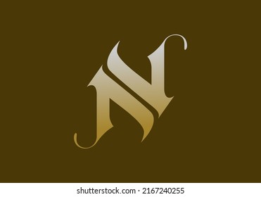 Unique simple letter N design for logos of various types of businesses with the initials N