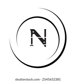 UNIQUE AND SIMPLE LETTER N LOGO