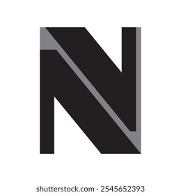 UNIQUE AND SIMPLE LETTER N LOGO