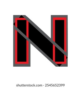 UNIQUE AND SIMPLE LETTER N LOGO