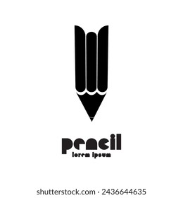 Unique and simple logo pencil