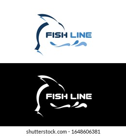 Unique simple logo for your company white black   white version