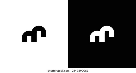 Unique and simple  M  logo design 