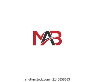 Unique Simple MAB Letter Logo Design idea Vector Illustration.