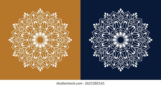 Einzigartiges, einfaches Mandala-Design. mandala linie art. vektor mandala design