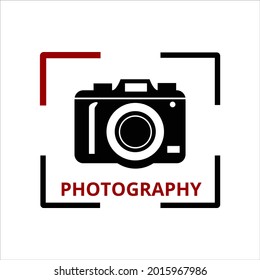 cámara única y sencilla del logotipo del fotógrafo