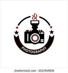 unique and simple photographer logo camera