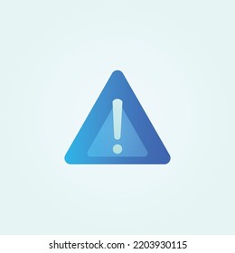 Unique and simple prohibition sign icon in transparent blue and white color. This icon can be used on a website or application on a smartphone.