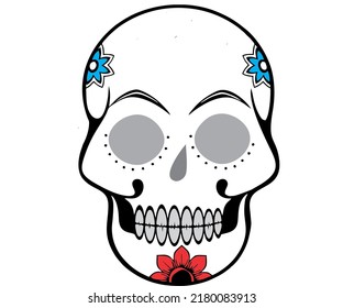 unique simple skull tattoo  designs