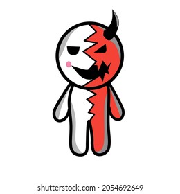 unique and simple vector character