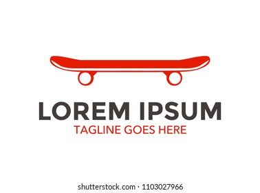 unique skateboard logo vector design