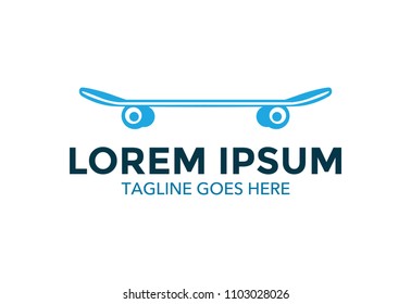 unique skateboard logo vector design