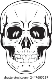 unique skeletion vector design drawing