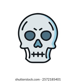 Unique Skull Anatomy Vector Design