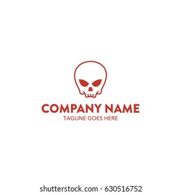 Unique Skull Logo Template