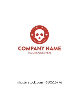 Unique Skull Logo Template